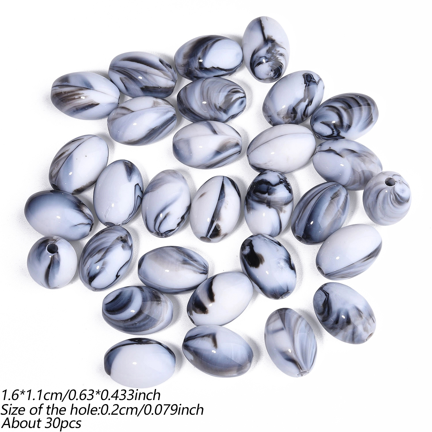 11X16Mm Multi-Color Acrylic Seed Beads for DIY Jewellery Making