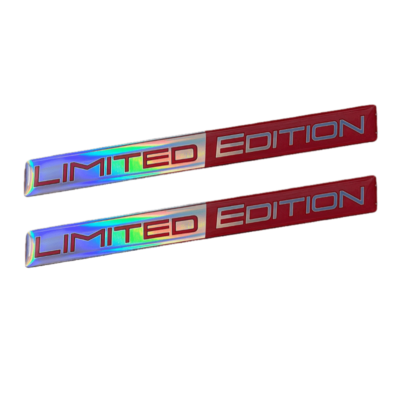 TEMU 2 Édition Limitée 3D Autocollants Carrosserie Voiture Plaque Coffre Logo Décorations, Convient aux Voitures Motos Vélos