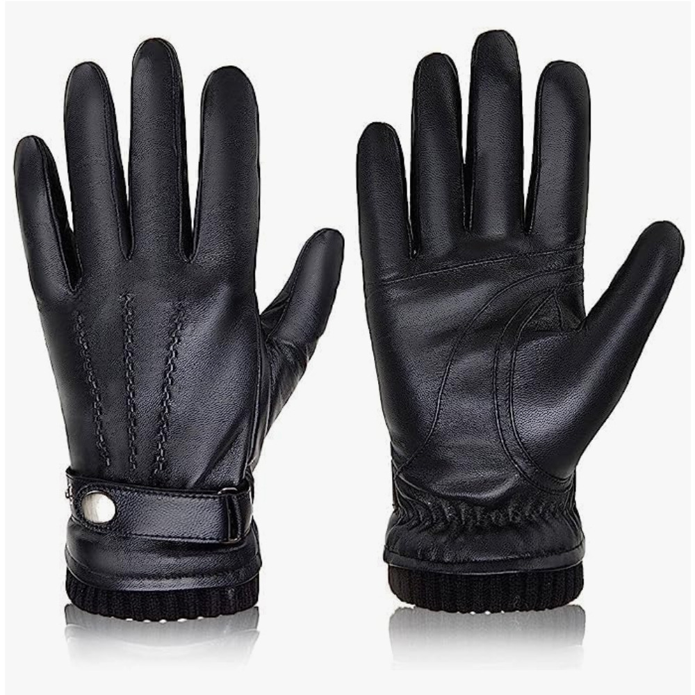 Image of Unisex Winter Warm Gloves, Touchscreen Operation, Thickened Insulation, , Wrist Strap, Suitable For Cold Weather, And Used For Driving, Typing, Outdoor Activities, Etc.