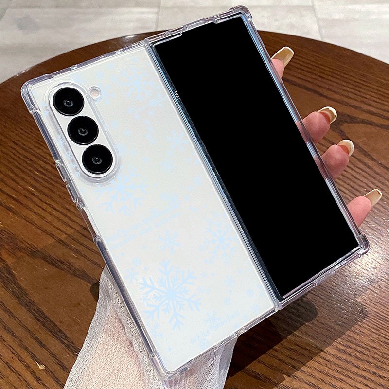TEMU Phone Case: 8245 Foldable Transparent Case Suitable For Z Fold Phone Case For Galaxy Z Fold 7, For Galaxy Z Fold 6, For Galaxy Z Fold 5, For
