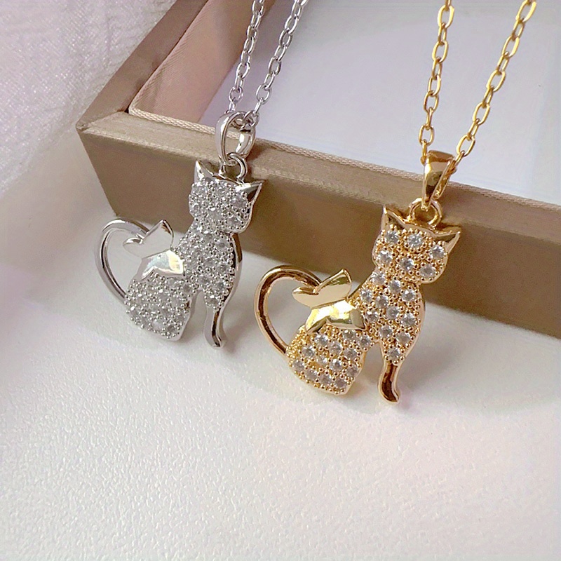 Shining Cat Creative Necklace for Women — Party Gift