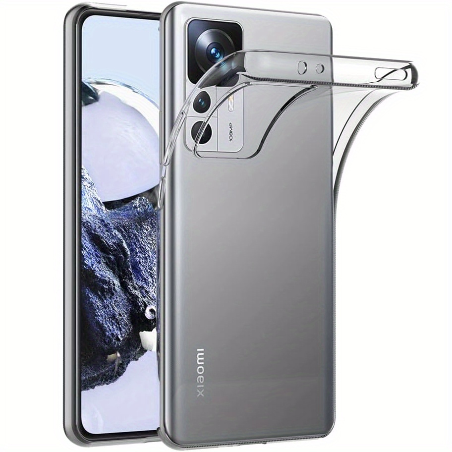 TEMU Phone Case - Slim Transparent Protective Cover For Xiaomi 12t / 12t Pro 5g, Featuring A