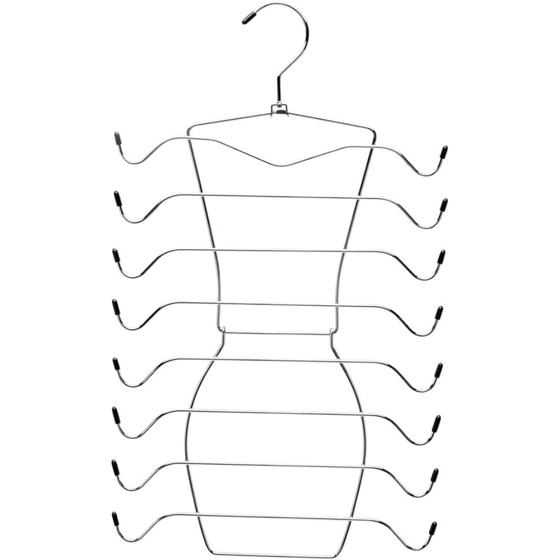 TEMU 8-layer Rotating Hanger With Multiple Functions, Tank Top Organizer, Collapsible Metal Bra Holder, Space- 8-layer Rack - Non-slip Rotating Bra