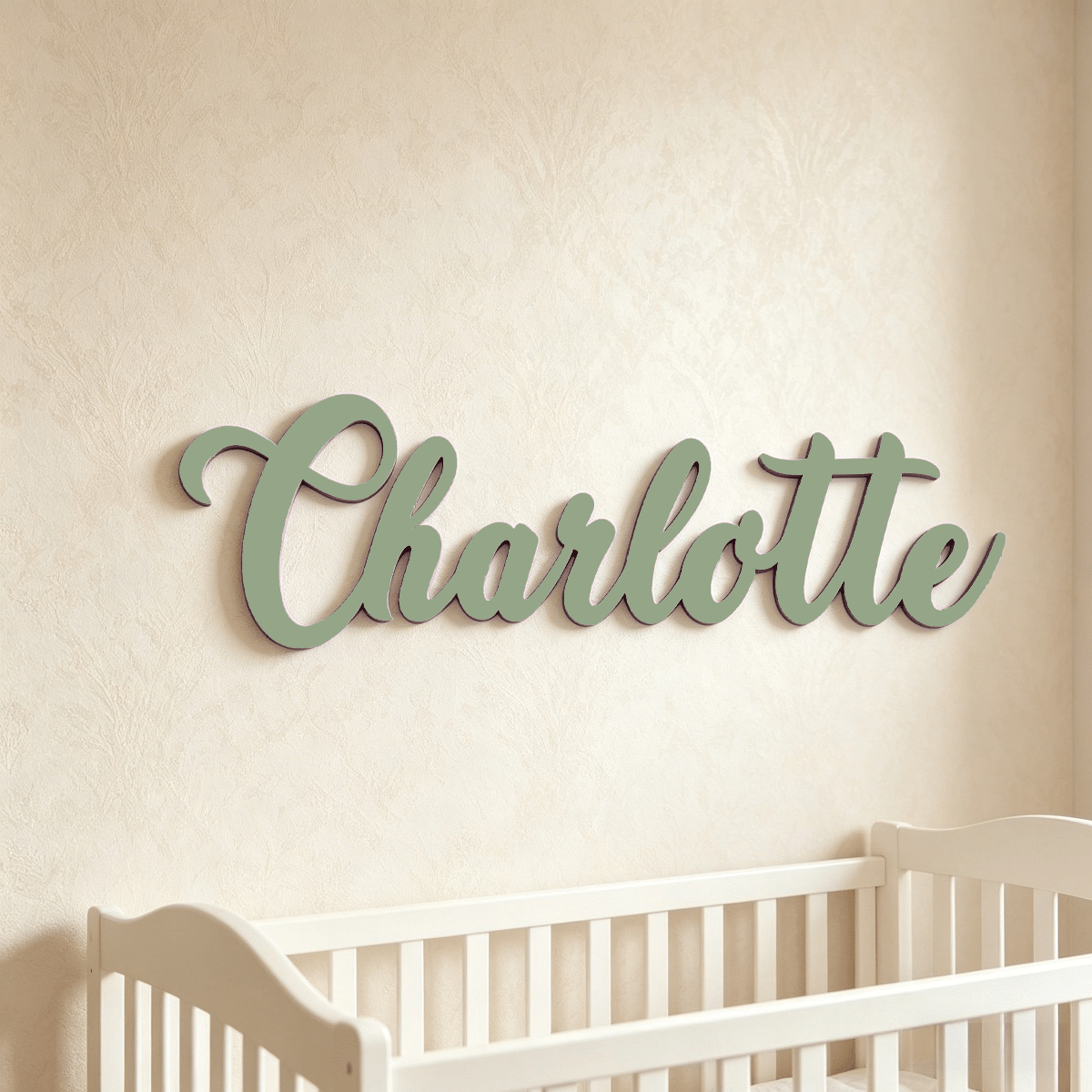 Wooden Name Sign for Nursery and Family Wall Decor
