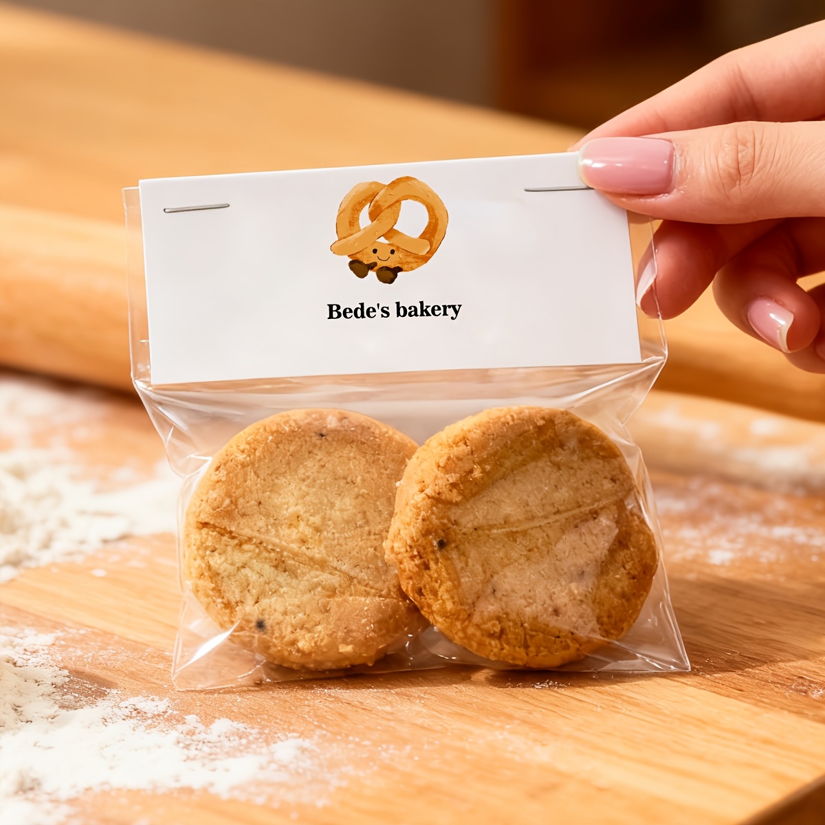 TEMU Lot de 30 pièces - En-tête d'emballage personnalisé pouvant imprimé avec logo/. Emballage pour bijoux, beauté, pâtisserie | Simple, haut de