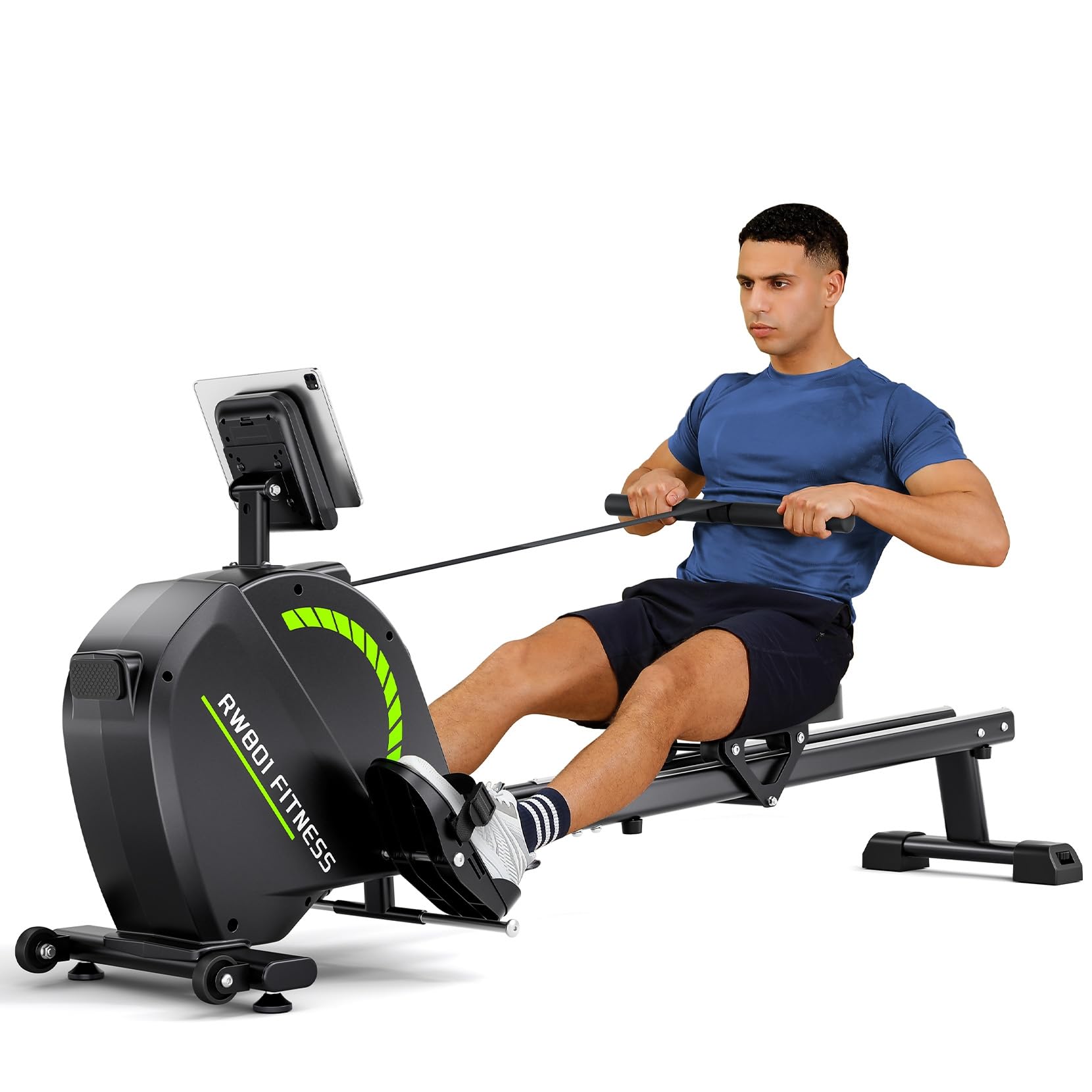 Image of Home Magnetic Rowing Machine, Rower With 16 Resistance Levels, Smooth Full- Workout, 160kg Capacity