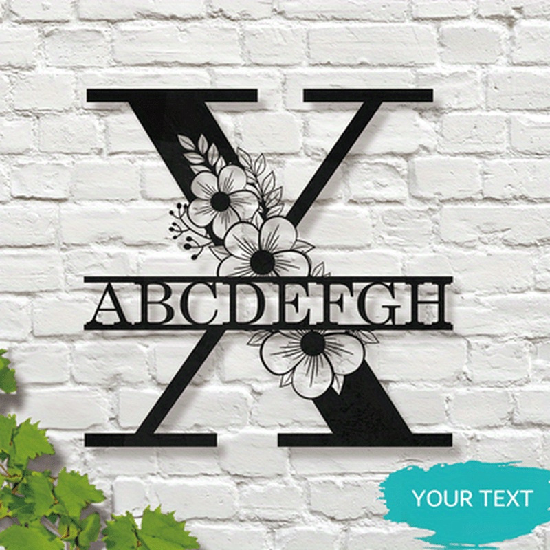 customizable iron monogram   elegant personalized name sign with   ideal for home decor wedding favors and special celebrations suitable   14 details 7