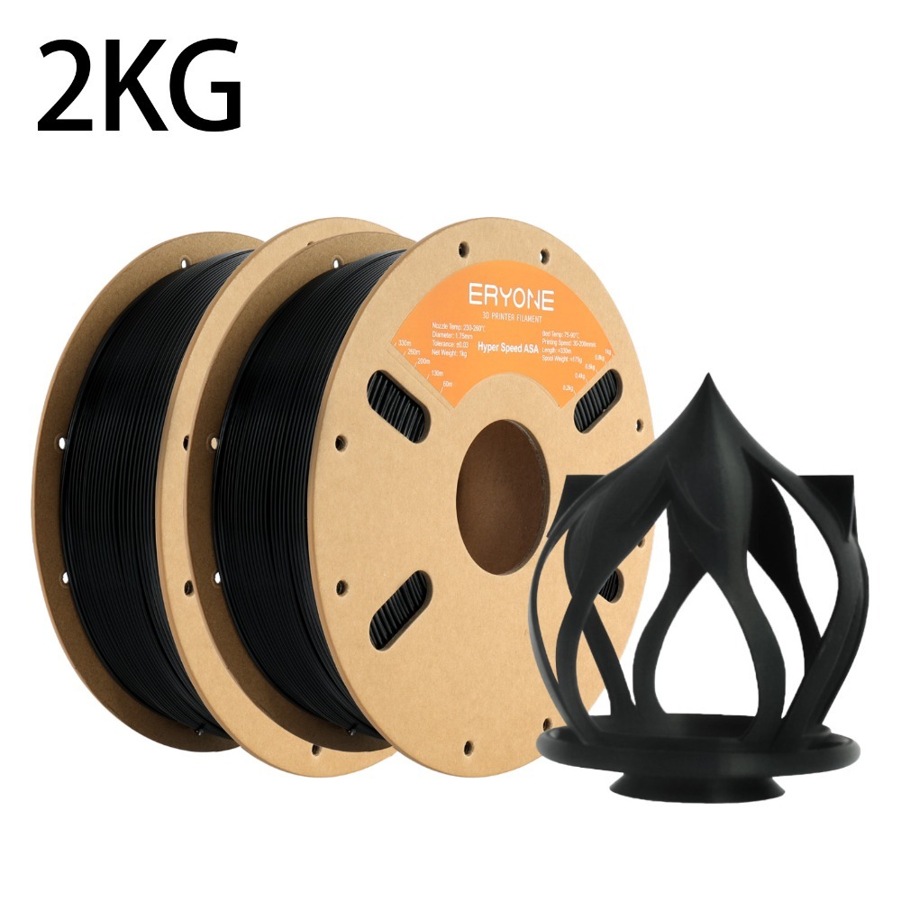 Eryone Asa- Speed 3d Printing Materials, Includes 2 Rolls Weighing 2kg, With A Diameter Of 1.75mm And A Tolerance Of +/-0.03mm, Featuring Easy And Vibrant Color Gradients