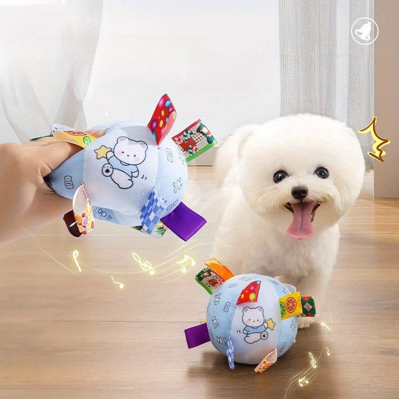 2pcs plush sounding ball dog chew chew resistant Temu
