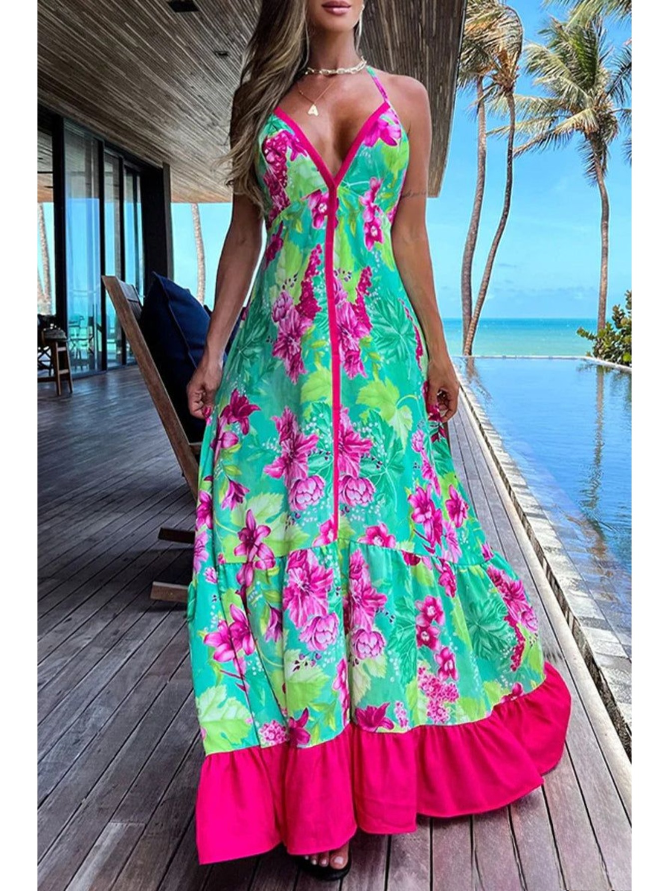 hawaiian dresses sold on Temu United States