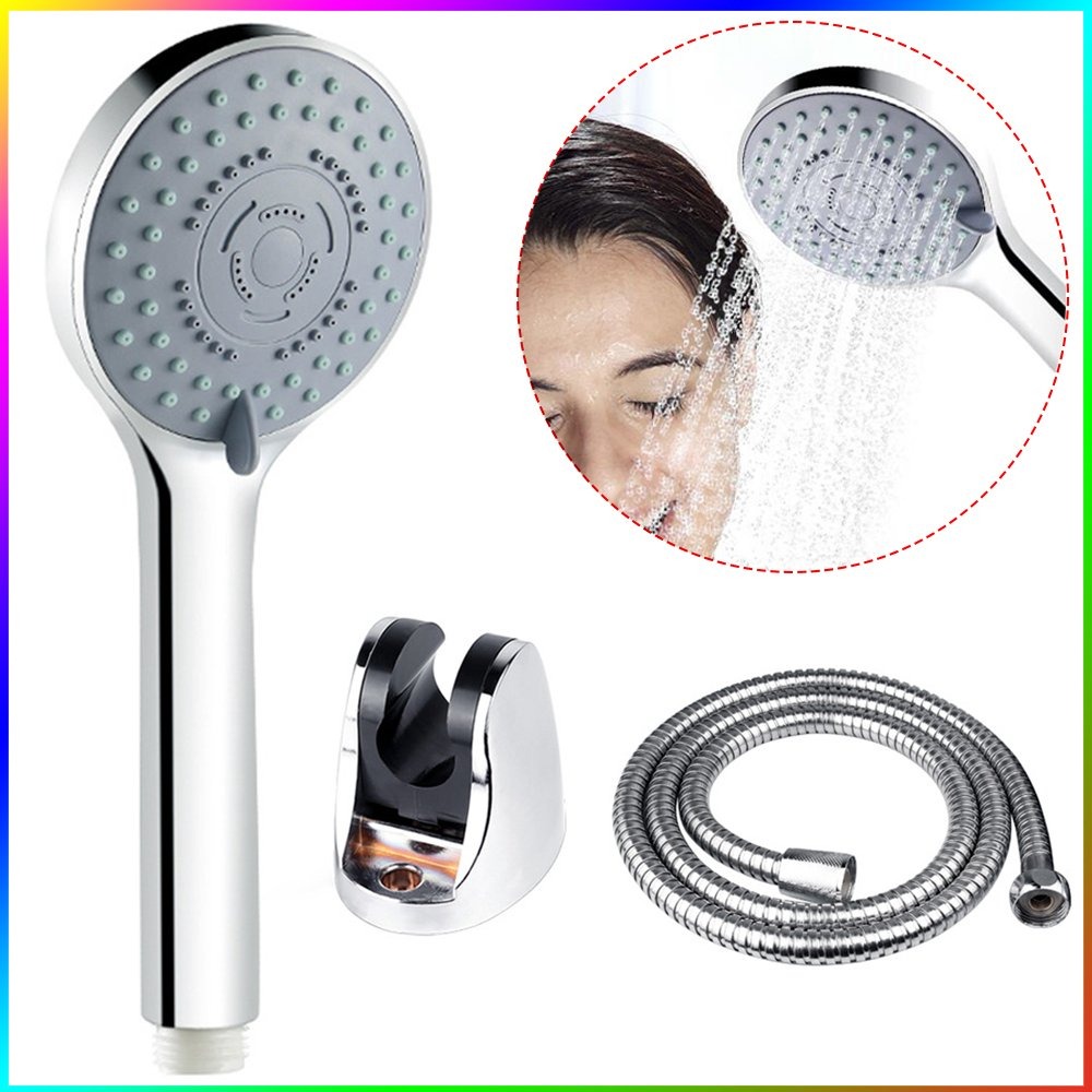 Image of 3pcs/set Shower Set Stainless Steel Rustproof Abs Durable Shower Kit Suitable For Home Bathrooms, Hotels, Or Guesthouses, It Balances Practicality And Durability For Long- Use