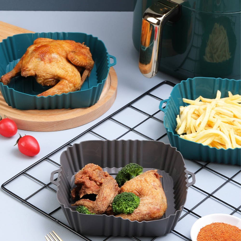 3pcs airfryersilicone baking tray air fryer tray room household bottle oil spray pot air fryer oil spray kitchen cooking oil spray pot spray bottle   details 1