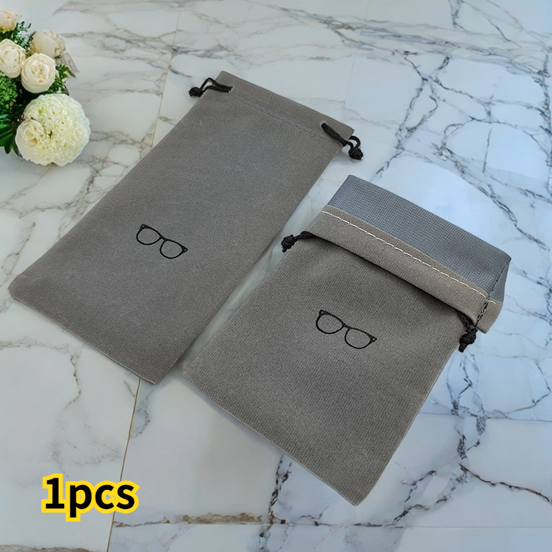 Image of Functional Storage Bag, Stylish Portable Eyeglass Case, Pouch, Jewelry Storage Bag, Soft Travel Glasses Bag For Women Men, Sleeve Organizer, Key Holder, Compact And For Purse Travel
