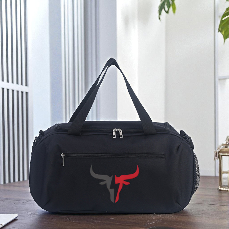 TEMU 1pc A Large Capacity Duffel Bag Featuring A Red And Head Print, Ideal For Travel, Gym, Beach , And Yoga