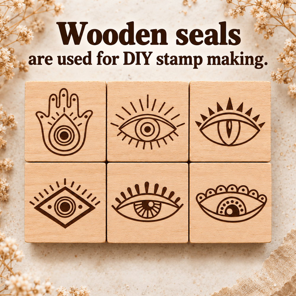 Mysterious Style Wooden Stamps for Journals