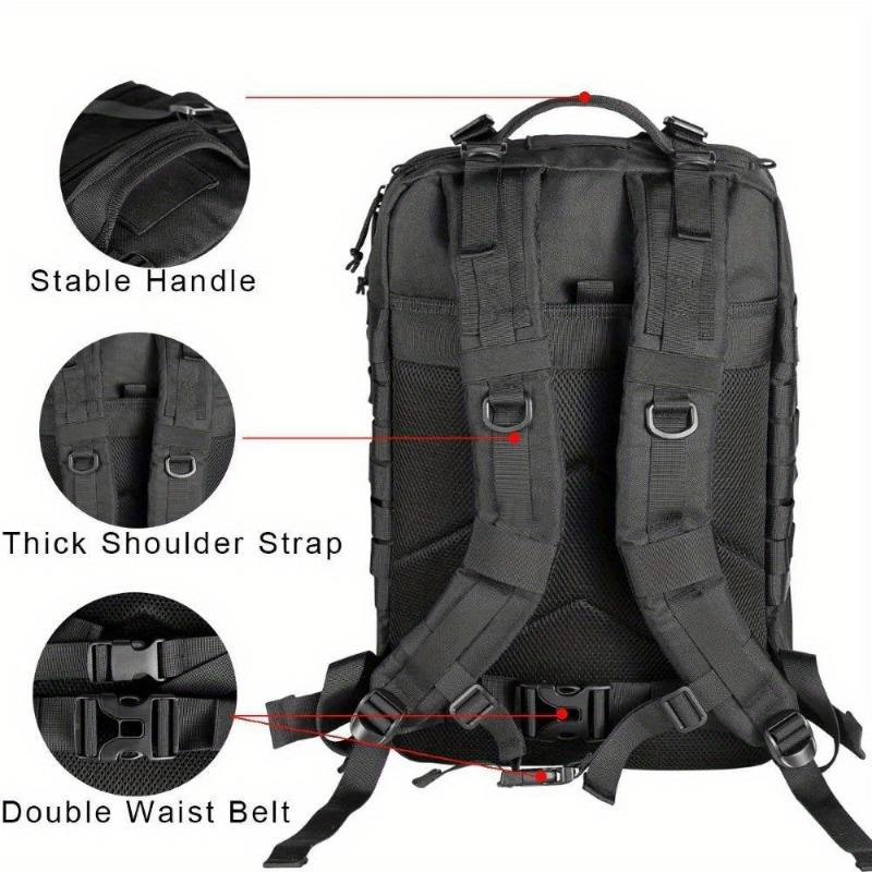50L/30L Tactical Backpack for Camping & Trekking