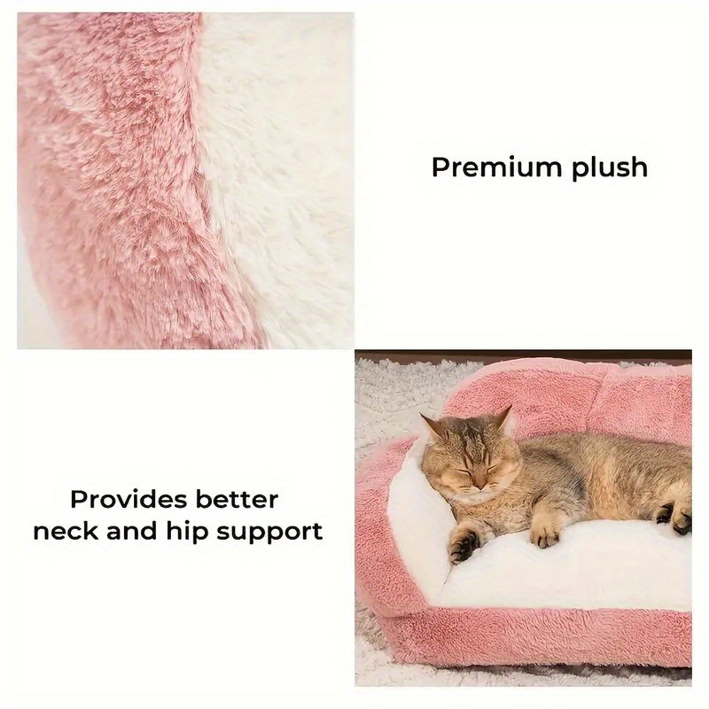 soft   sofa bed for small dogs puppies cozy polyester dog bed with plush cushioning warm durable indoor bedding for   indoor use dog couch bed stylish pet accessory comfortable   Product details 6