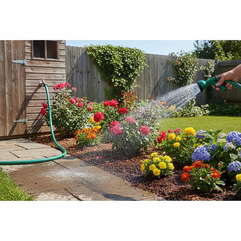Garden Hose Green 0.6' 50 M Pvc