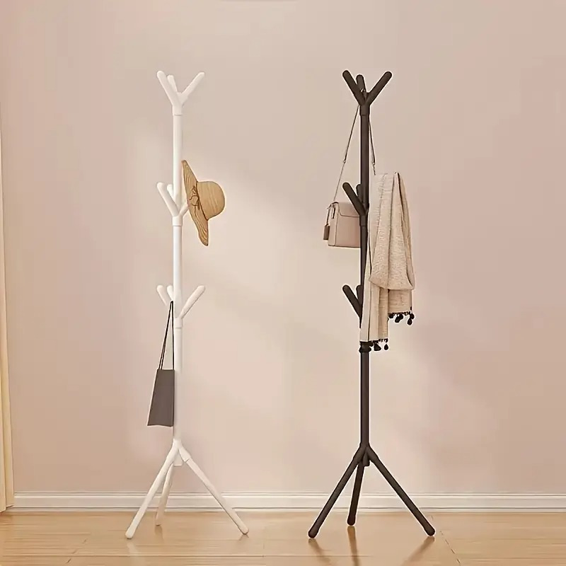 Independent Tree-Shaped Wrought Iron Coat Rack, Easy Clothing Storage Artifact! Durable Metal Frame Lightweight Design, Suitable for Suits, Hats, Bags, Living Room / Bedroom / Home Office Universal, Modern Decoration + Storage Double Effect!
