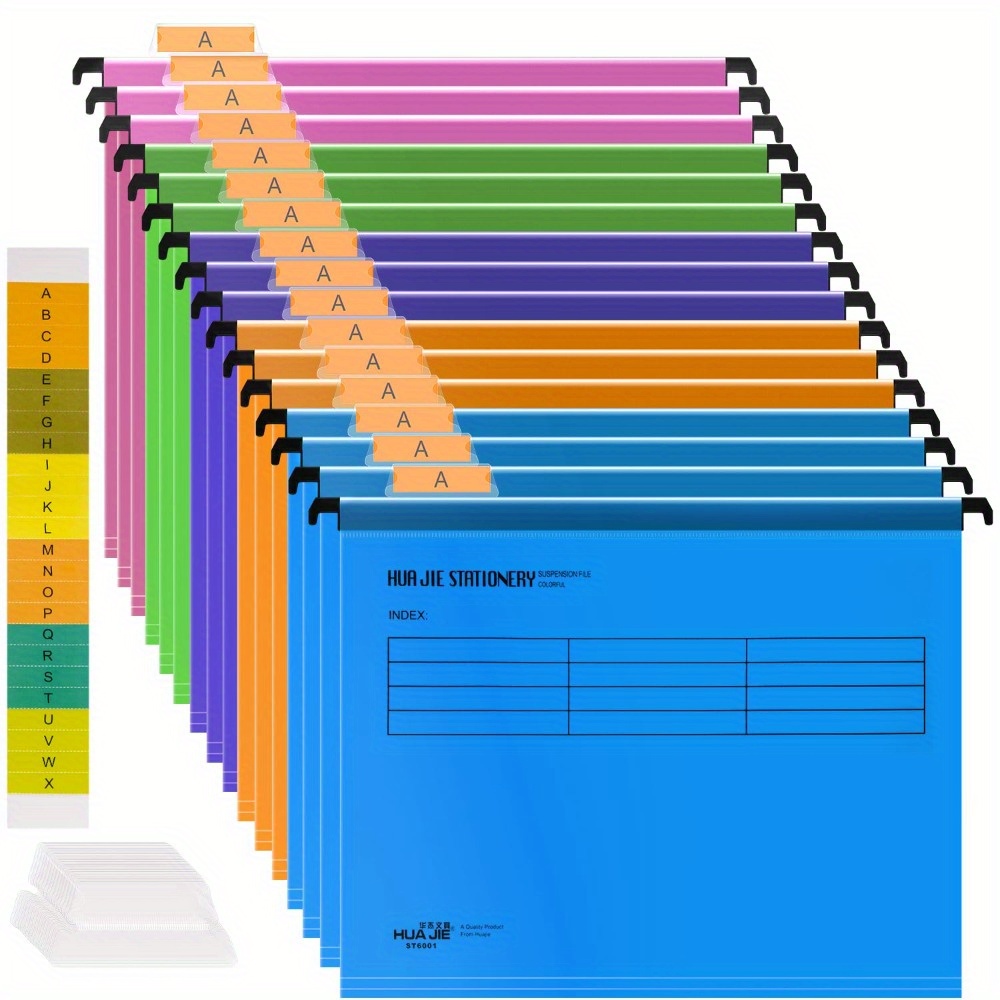 item picture 12pcs pvc a4 quick labor folder new a4 suspended type filing cabinet dividers color random with hook a4 suspension files