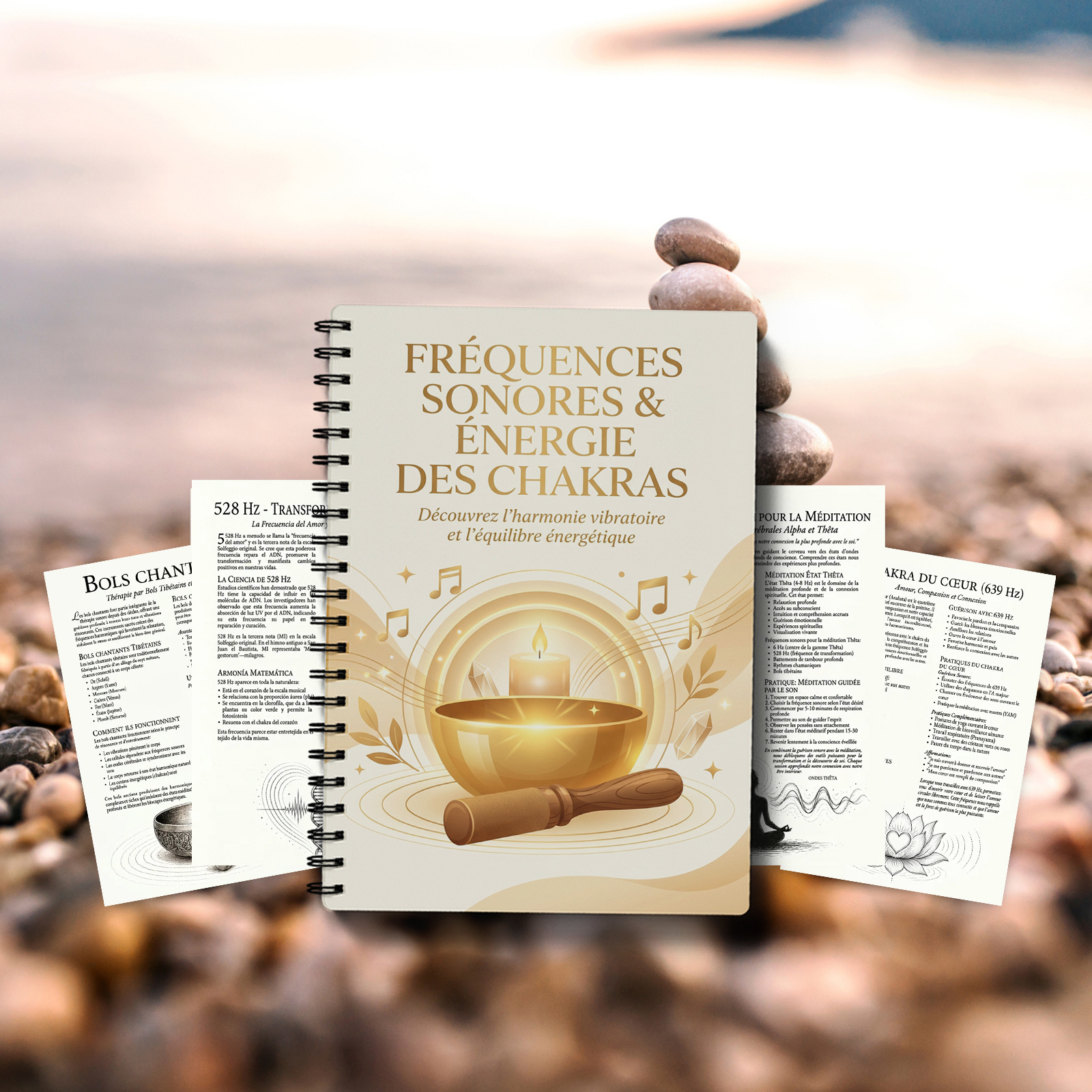 TEMU Carnet de fréquences sonores en langue française pour méditants, thérapeutes par le son et amateurs de yoga - de A5 avec divine, livre de