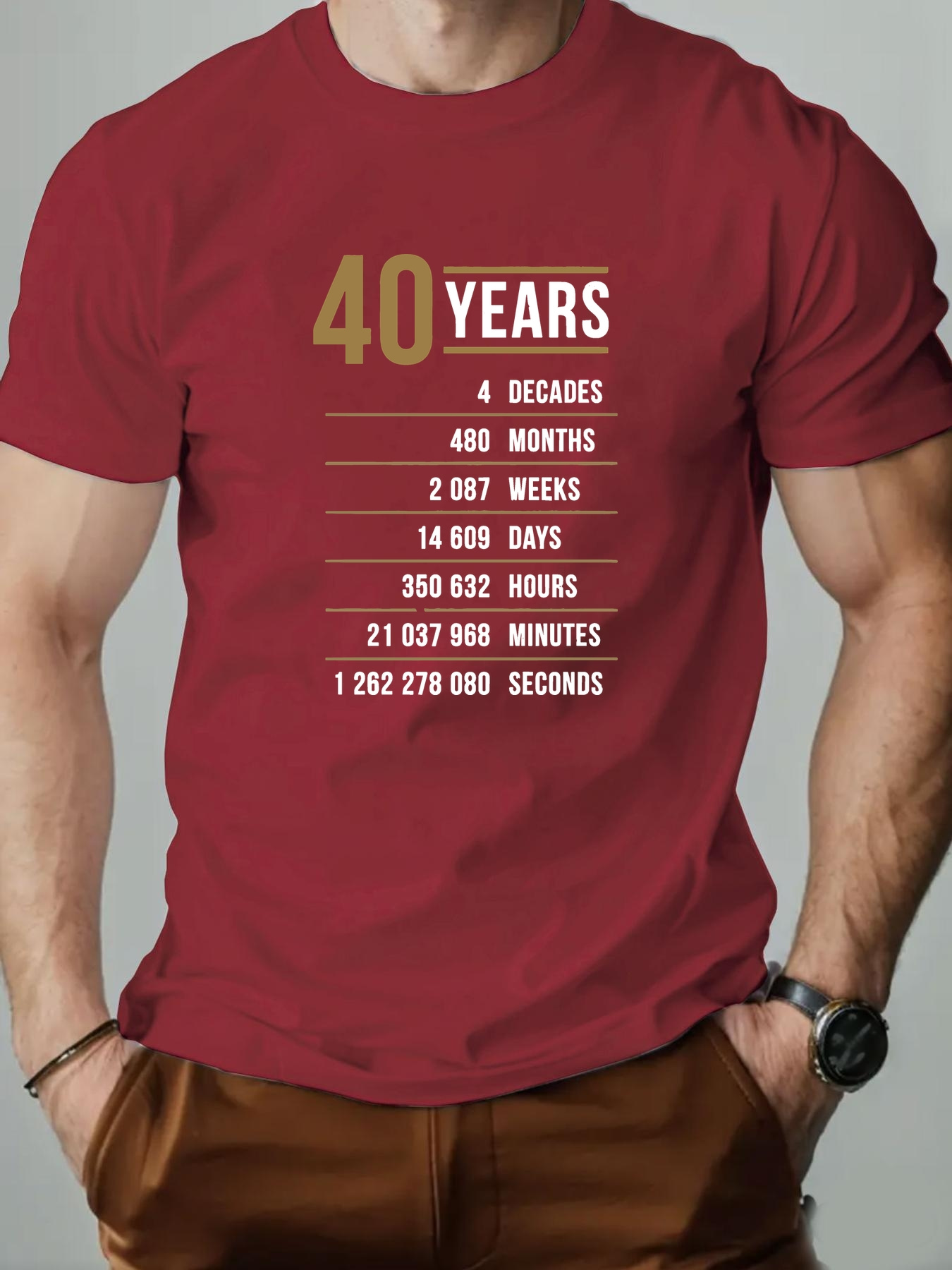 herent shirt voor 40ste verjaardag felgeel casual zomer Temu