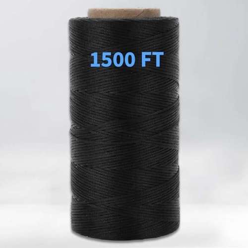 1500 ft crafts wax lacing cord nylon 160 lbs tensile strength for strong and durable use