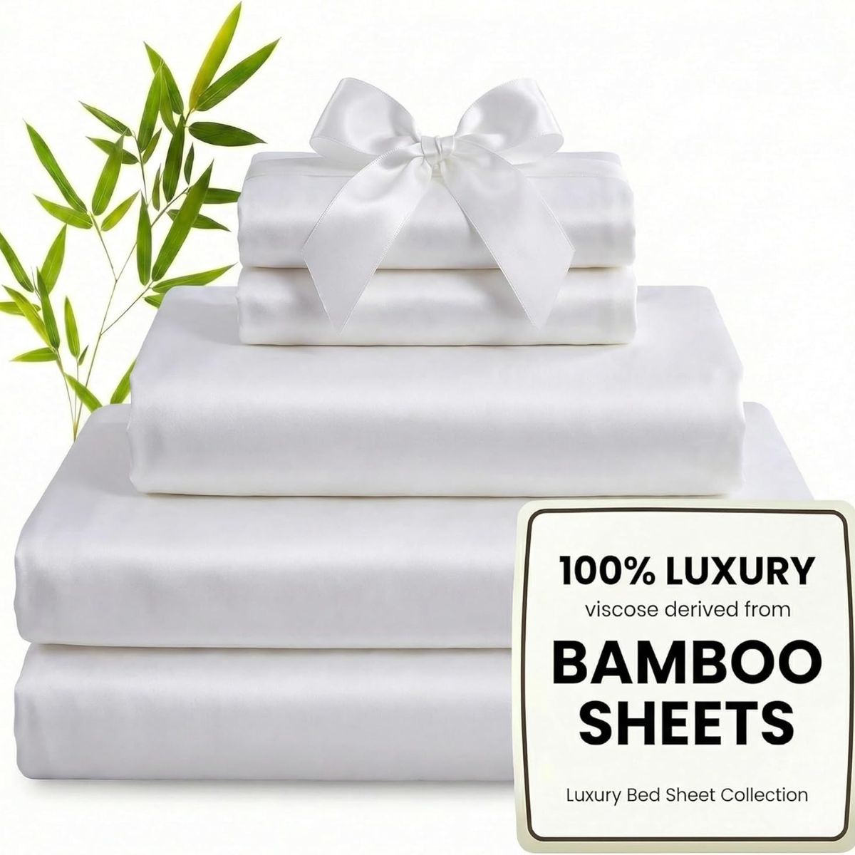 hotel quality bed sheets   bed sheet sets queen sheet set 2000tc extra smooth sateen weave with deep pockets breathable and durable bamboo cotton bedding classic solid color dry cool technology cooling bed sheets for hot sleepers