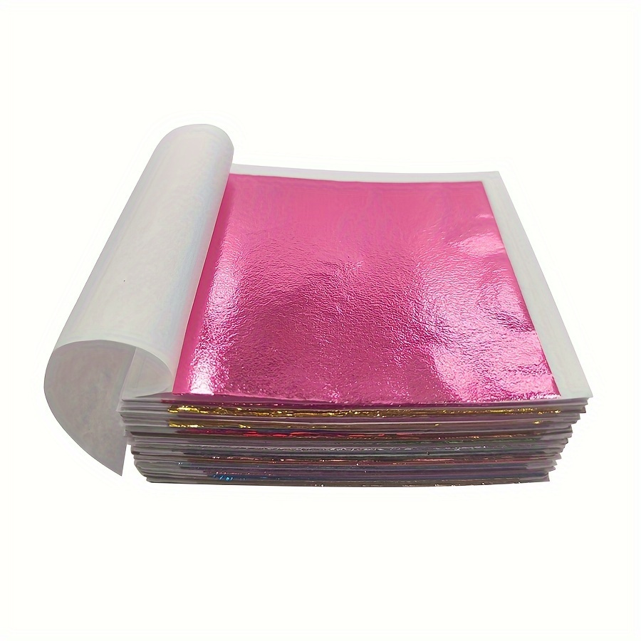 

120 Sheets Foil Set - Diverse Colors For Epoxy Resin, Slime, Art, And Diy Crafts - Metallic Aluminum Material, Easy Application