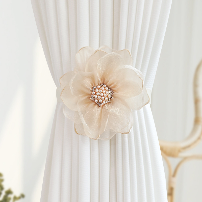 1pc Magnetic Curtain Tie With 3d Magnetic Curtain Curtain Tie Suitable For Bedroom, Living Room Home Decor