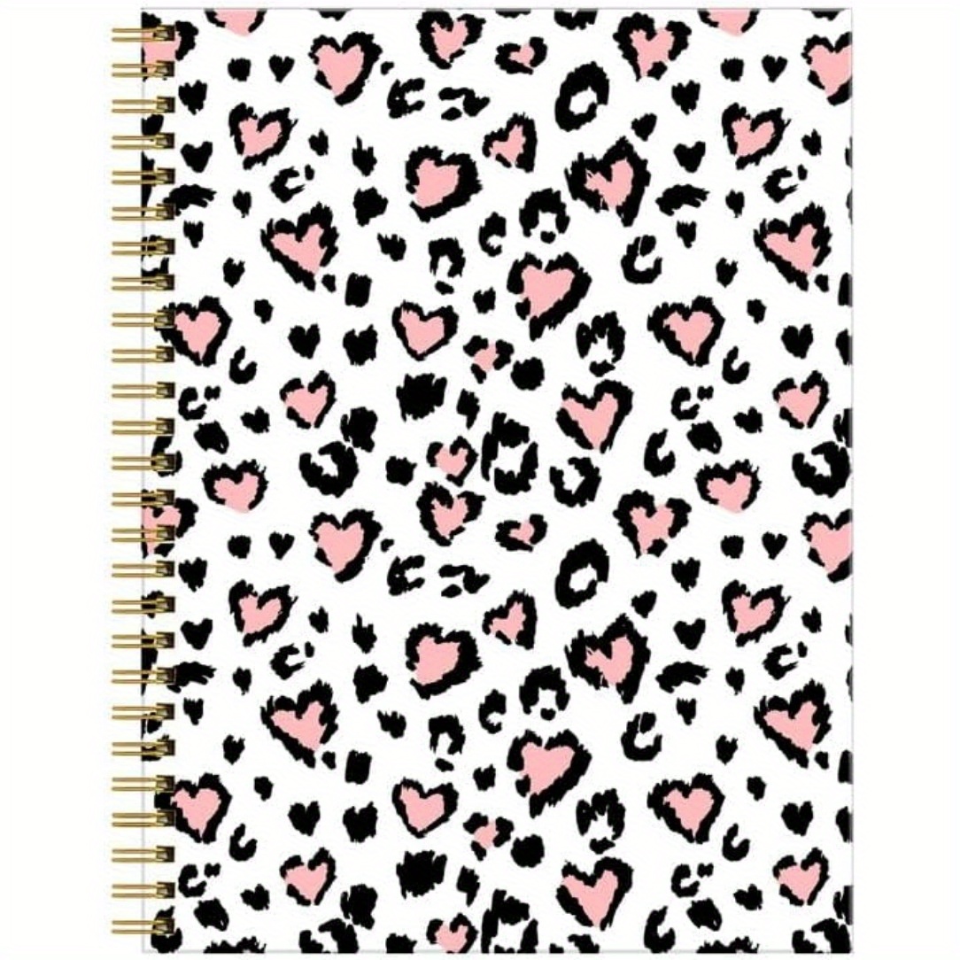 

Premium Spiral Journal Notebook For Women - College Ruled, Thick Paper, Leopard Design - Ideal For School, Office, Or Home Gift, 5.5x8.3 Inches