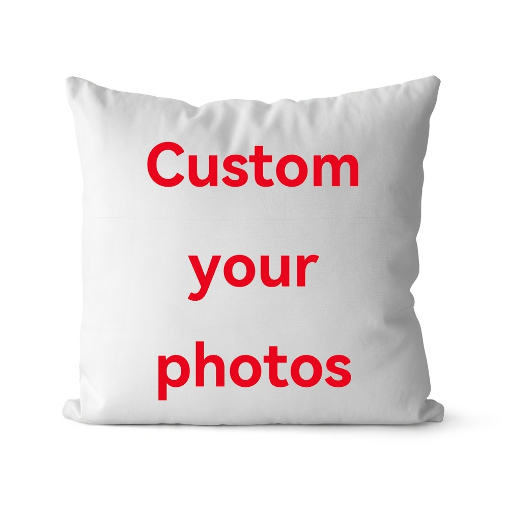 TEMU 1pc Custom Photo Pillow Cover, 18x18 Inches, Soft Plush Single-sided Print - Use Your Actor/singer/celebrity, Perfect For Sofa, Bed, Or Lumbar