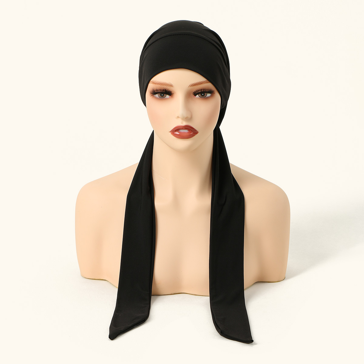 TEMU Ramadan Eid -friendly Adjustable Drawstring Headscarf Inner Scarf, Festive Fit Design, Long Drawstring Stable Adjustment, Skin-friendly