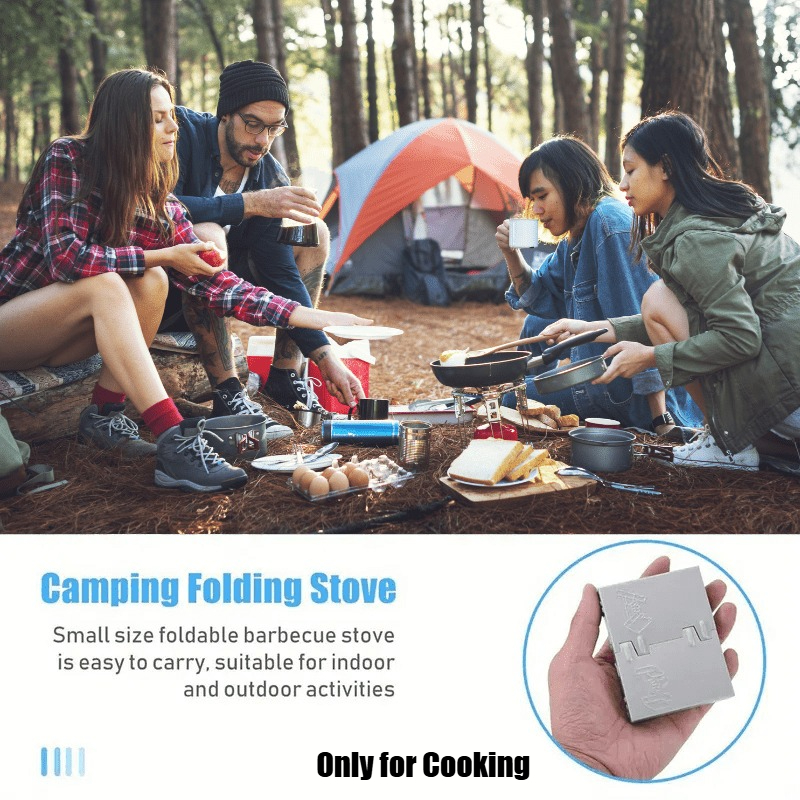 Outdoor Foldable Stove Set for Hiking and Camping