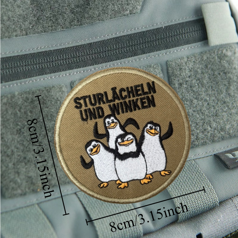 "penguin" Tactical Patch Embroidery Badge Morale Backpack Clothing Decorative Additions Stickers Armbands