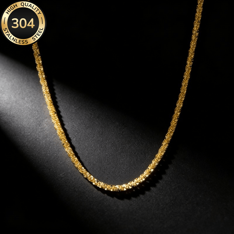 E-shop Edelstahl Stern Halskette, minimalistisches Design Schlüsselbeinkette, Temperament Schmuck für Damen, geeignet für und Partys, multifunktionale