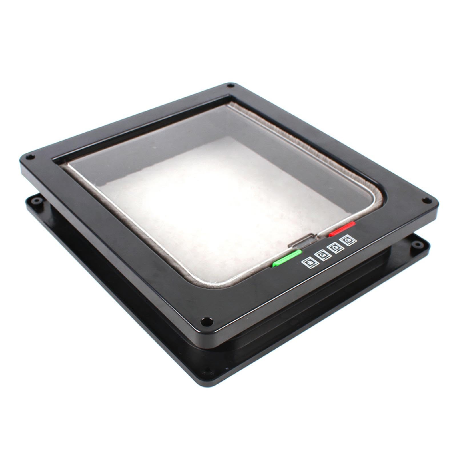 TEMU Joyjoye Pet Door, Outdoor Cat Door, Cat Flap, Acrylic Pet Door With Lock, Access Control, 28.5 * 24.5 * 5.5cm, Nice Gift