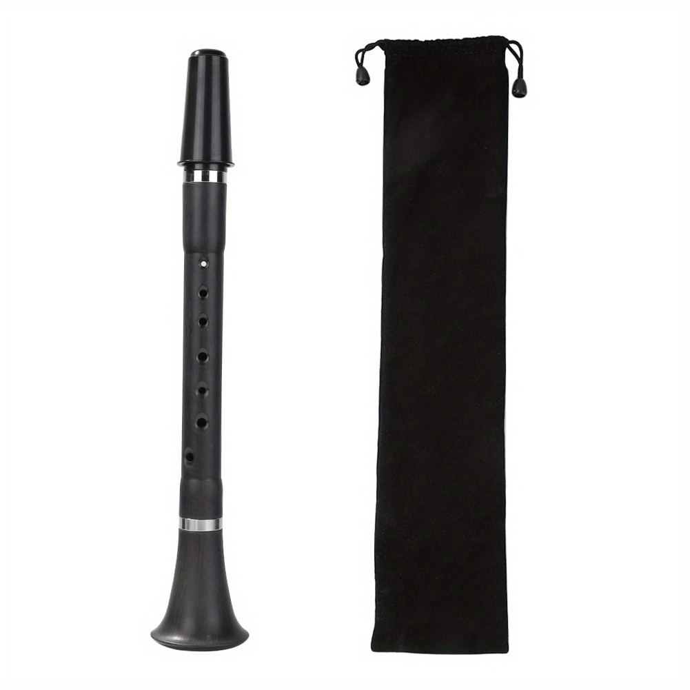 

Compact Bb Clarinet In Black - Plastic, Paint-finished Instrument For Beginners