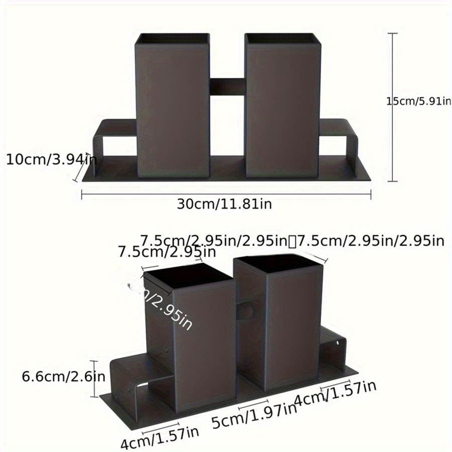 4-pack Galvanized Wood Storage Racks - Outdoor Firewood Holder & Log Stacking Stand
