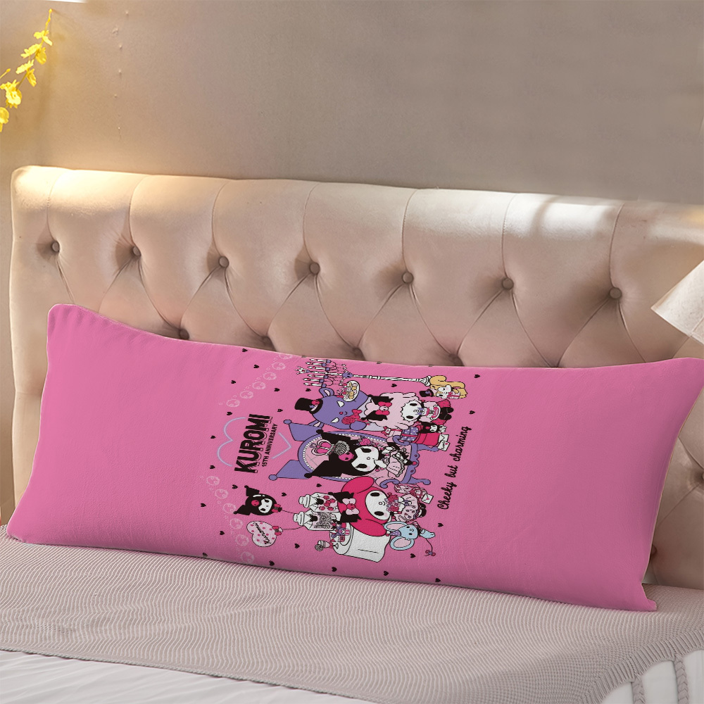 

Sanrio Kulomi Body Pillow - 20x54 Inches, Double-sided Cartoon Design, Breathable Polyester, Zip Closure, Machine Washable - Any Room (pillow Insert Not Included), Long Pillow Plush, 1pc, Room Types