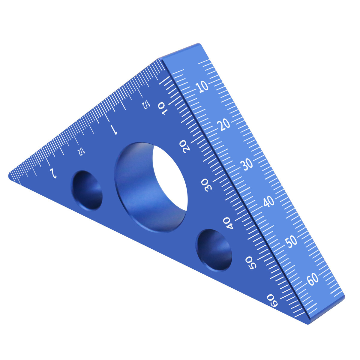 Right Angle Ruler, Woodworking Triangle Ruler, Height Gauge, Dual Scale Metric/imperial, 45 Degree And 90 Degree Angle Ruler