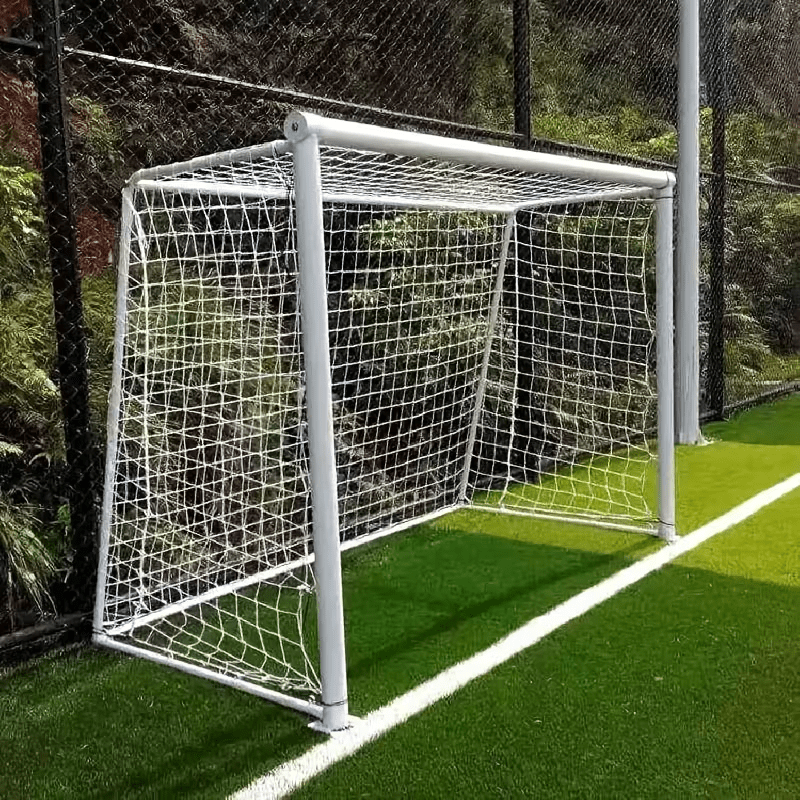 Portable Folding Soccer Goal, Heavy-Duty Yet Lightweight Training Goal (White Net Without Crossbar), Integrated Quick Fold Design, Suitable for Yard, Beach, And Park Use, Specifically for Adult And Team Outdoor Training