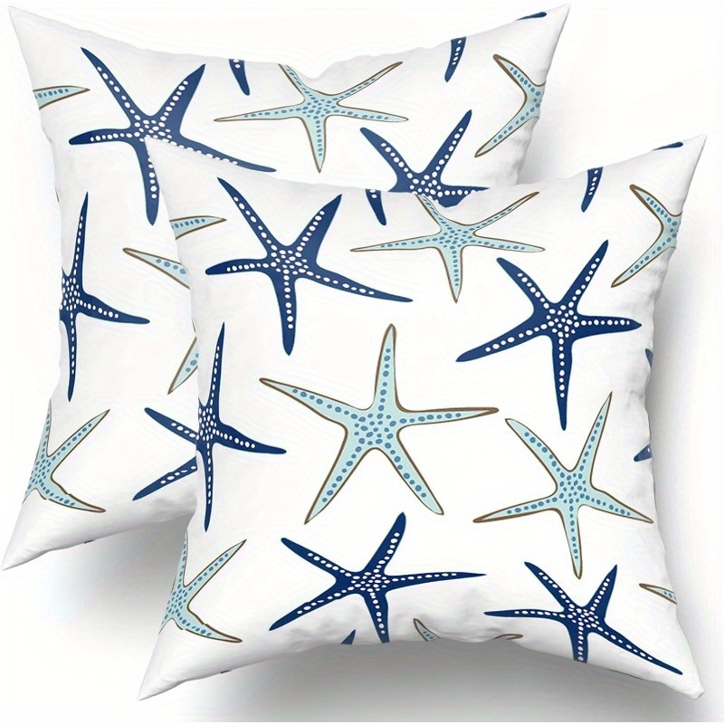 TEMU 2 pezzi Copricuscino Super Morbidi Blu Navy per Camera da Letto Soggiorno Decorazione Decorazioni Esterno Blu Federe Cuscino Peluche Primaverile