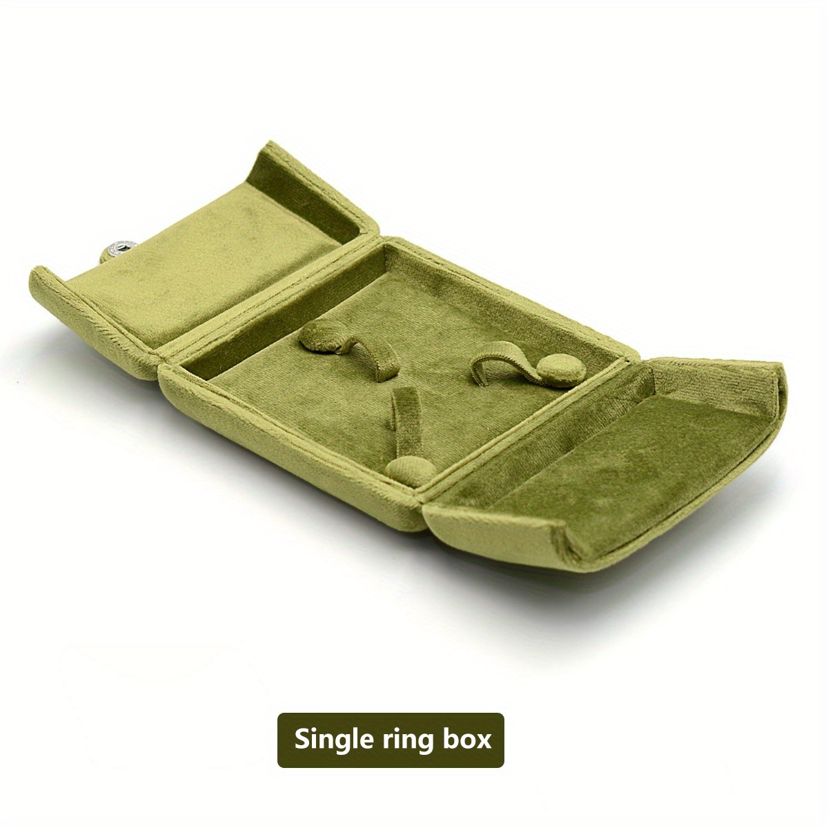 TEMU 1pc-double Door Silk Velvet Ring Box Pair Ring Box Earring Box Pendant Box Earring Box Bracelet Box Bracelet Box
