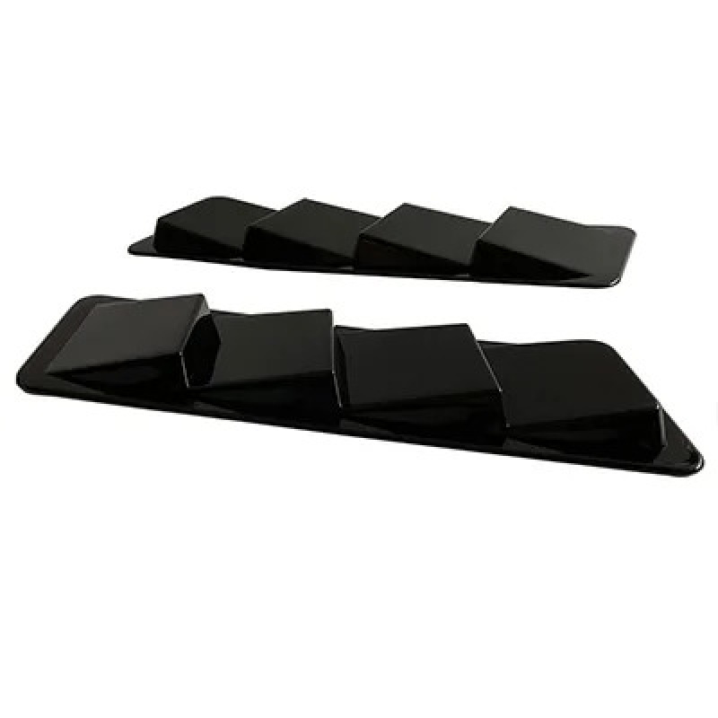 TEMU Set Of 2 Abs Universal Hood Vents For Air Intake, Featuring Scoop Design, Bonnet , Spoiler, And Cooling Panel Trim