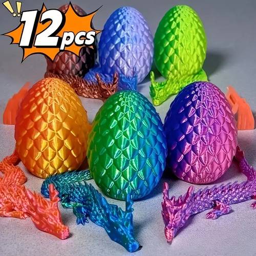 collectible figurines 12pcs 3 egg plastic sculptures anime themed collectible statues suitable for christmas halloween easter thanksgiving decor contemporary tabletop decorations for room car holiday gifts for s