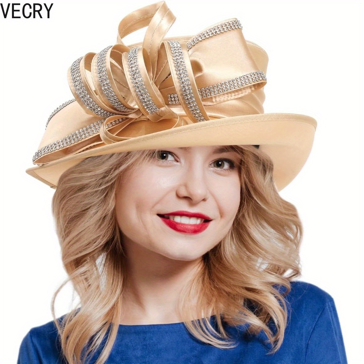 chinese dress ladies FORBUSITE Ladies Church Dress Hats main image 1