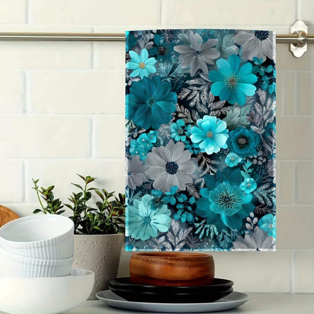 TEMU Kitchen Towels Featuring A Teal Gray , Perfect As Gifts For Neighbors, Mothers, Birthdays, Or As A Thoughtful Housewarming Present For . Are