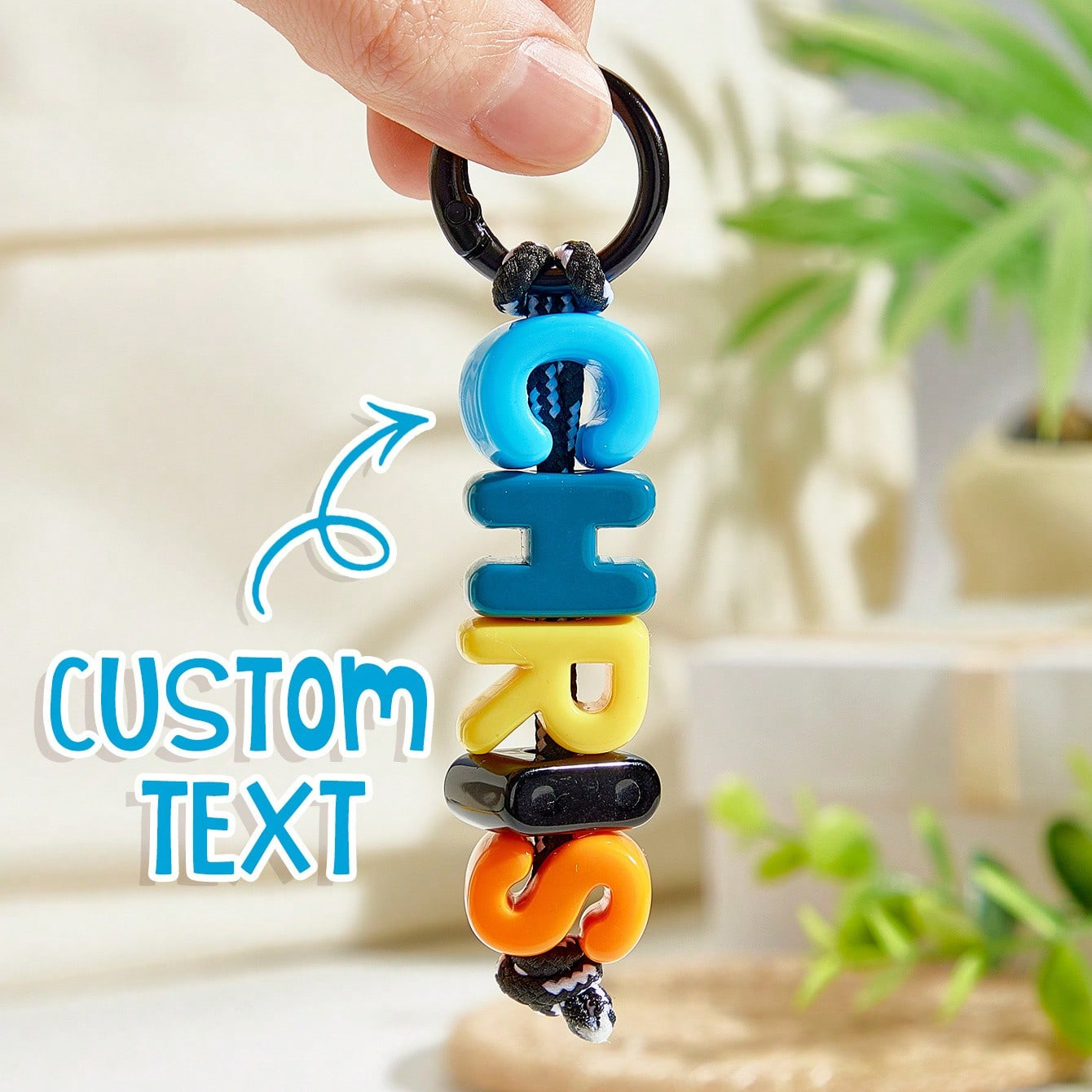Colorful Acrylic Letter Keychain Custom Name Bag Charm Personalized Gift For Girlfriend Cute Aesthetic Pendant