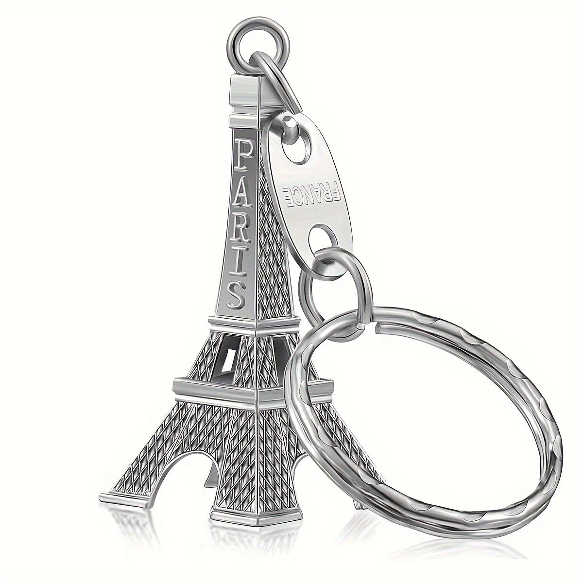 TEMU 30pcs French Tower Keychains, Classic French Shape, Exquisite And Compact . Strong Texture And Not Easy To Fade, Easy And Versatile, Hung On
